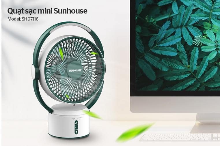 QUẠT SẠC SUNHOUSE SHD7116