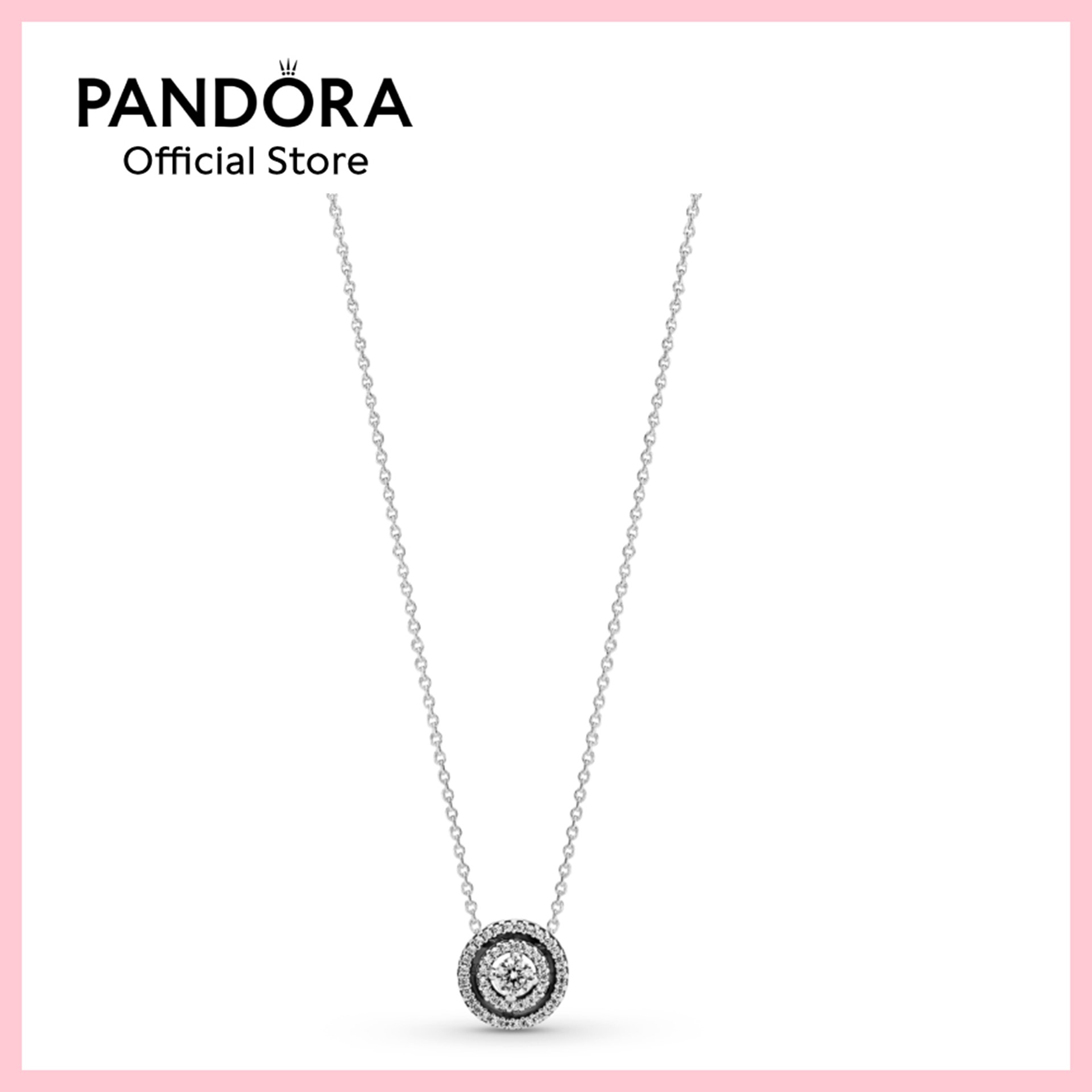Pandora Sparkling Double Halo Collier 