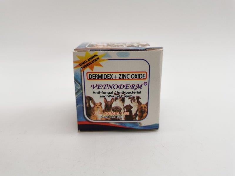 VETNODERM ANTI FUNGAL ANTI BACTERIAL CREAM FOR WOUNDS DERMIDEX + ZINC