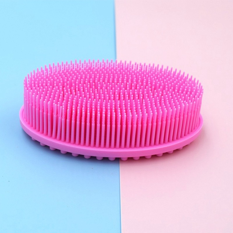 Silicone dầu gội đầu bàn chải cầm tay cơ thể da đầu massage bàn chải tóc rửa lược tắm bàn chải spa kinh tuyến massage bàn chải