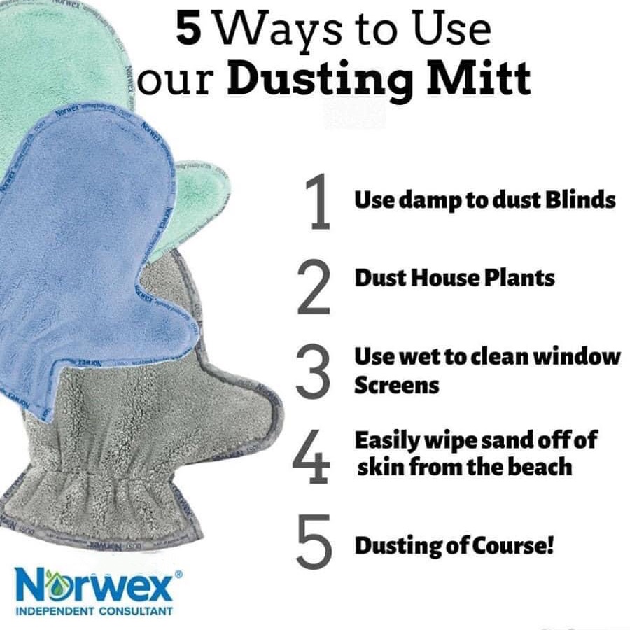 Norwex Dusting Mitt Anti Bacterial Microfibre Lazada Singapore