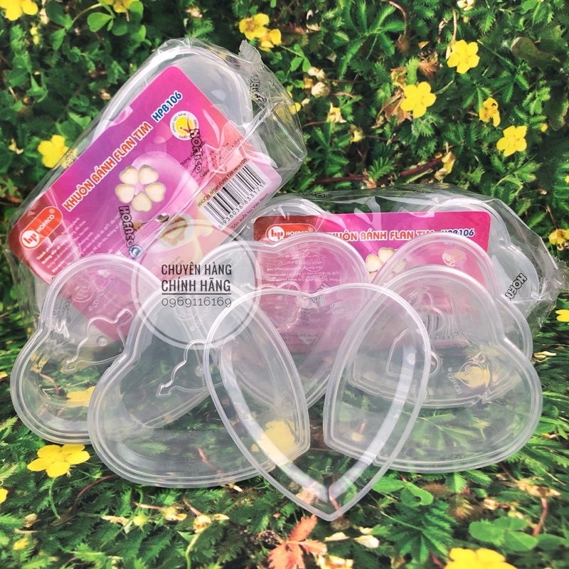 Set 10 khuôn Rau Câu,bánh plan hình Tim