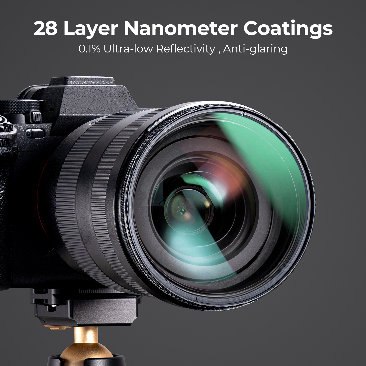 K&F concept 49mm-82mm 95mm Ultra-Low Reflectivity(0.1%) Circular Polarizer Filter with 28 Multi-Layer Coatings Ultra-Slim HD Nano-X Series