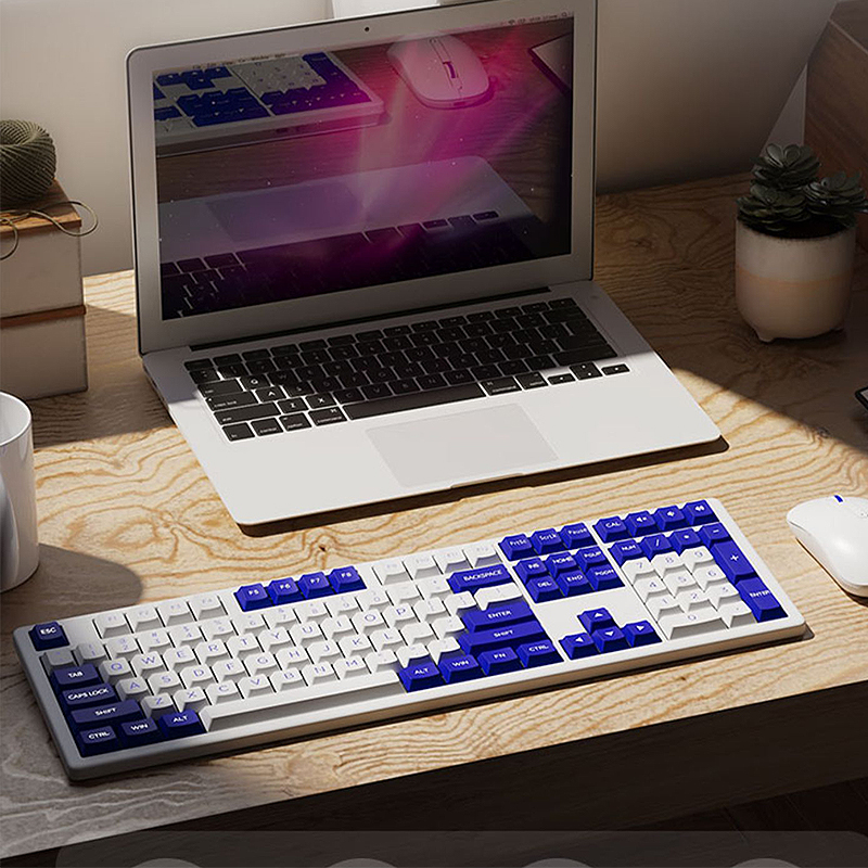 AKKO MX108 Keyboard and Mouse Combo Dual Mode Wireless BT+2.4G Keyboard Mouse Set for Laptop PC Computer