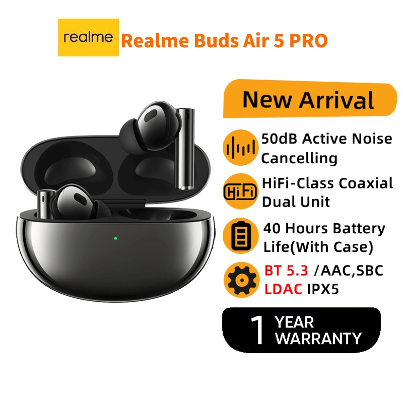 Realme Buds Air Pro True Wireless Earphone 50dB Active Noise