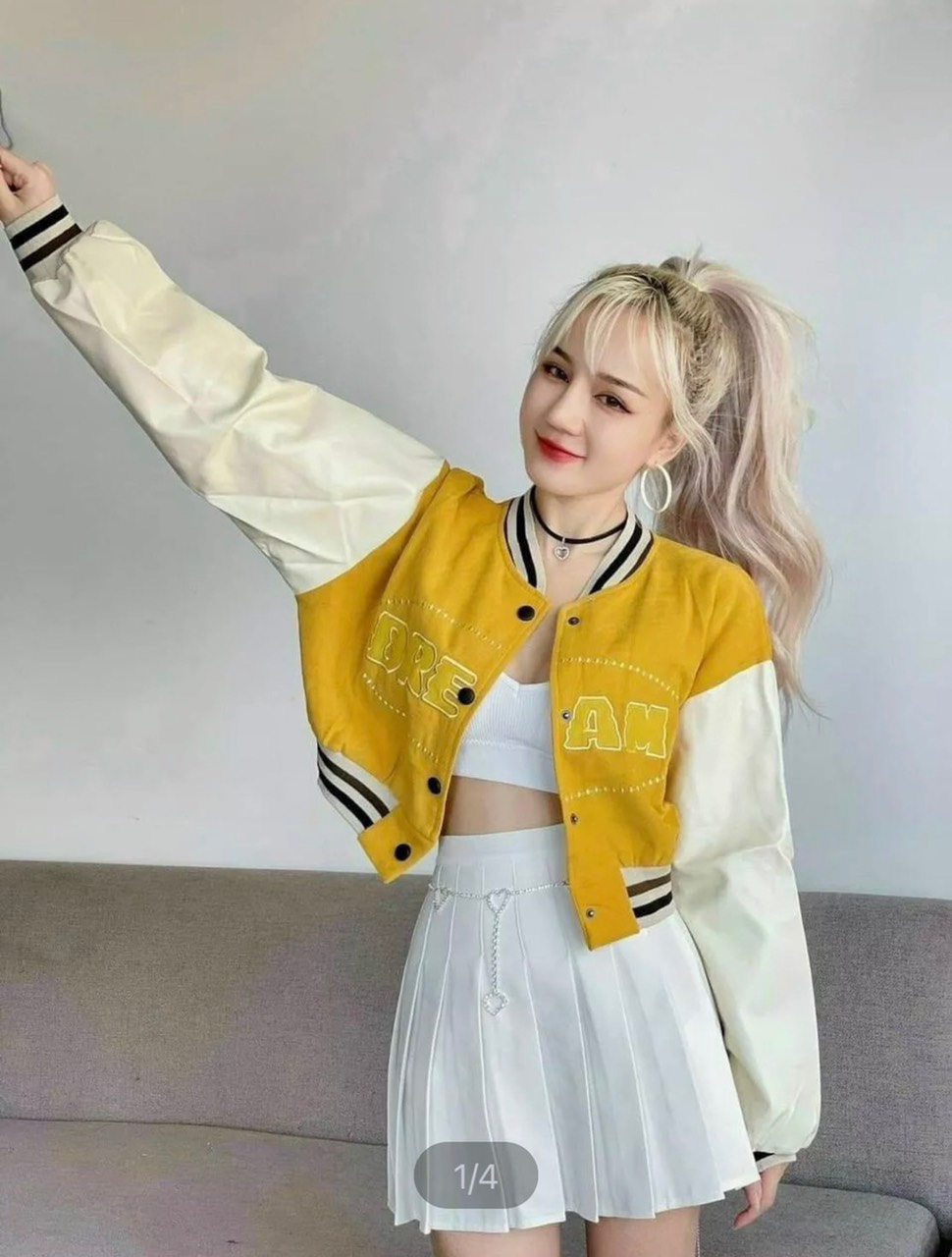 Áo Khoác Bomber Nữ Form Lửng D.R.E.A.M 2 Lớp - tp