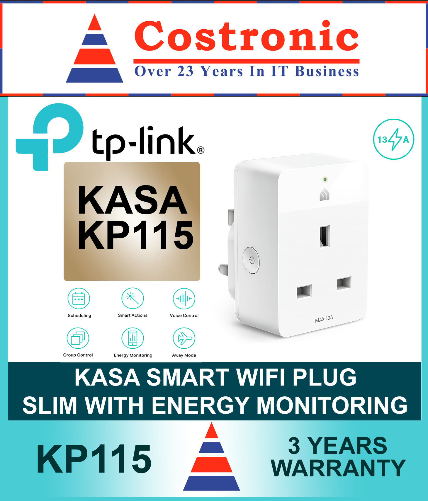 TP-Link KP115 Kasa Smart WiFi Plug Slim