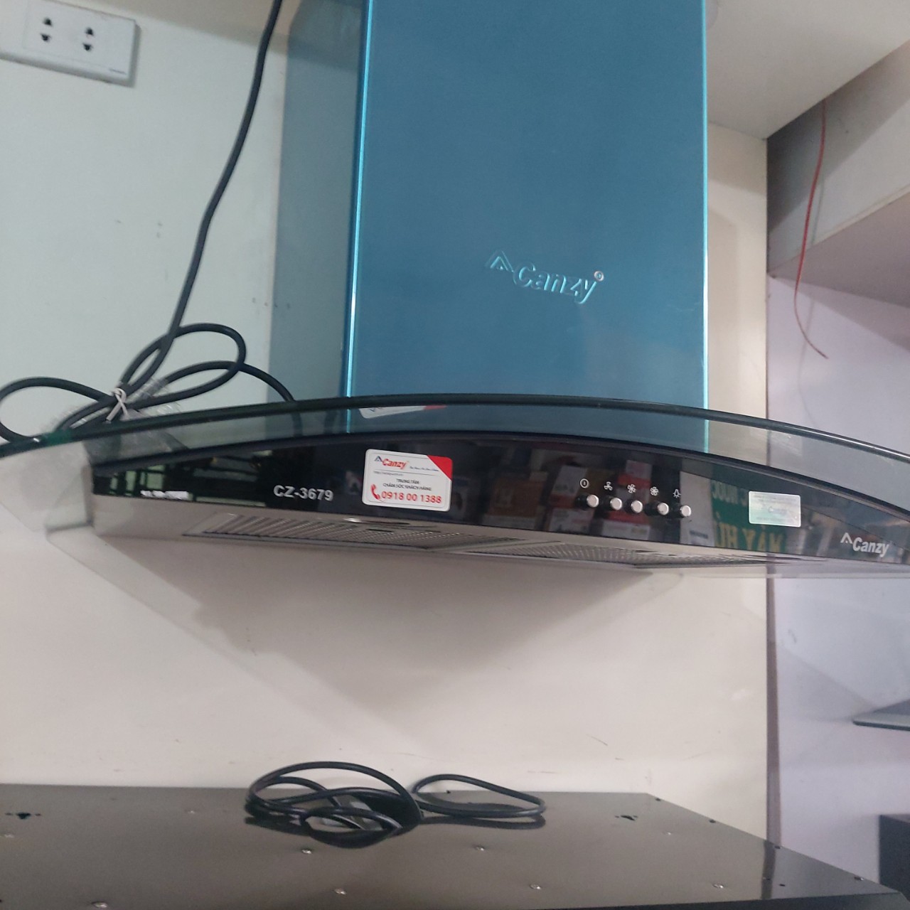Máy Khử Mùi Kính Cong Cao Cấp CANZY CZ3679