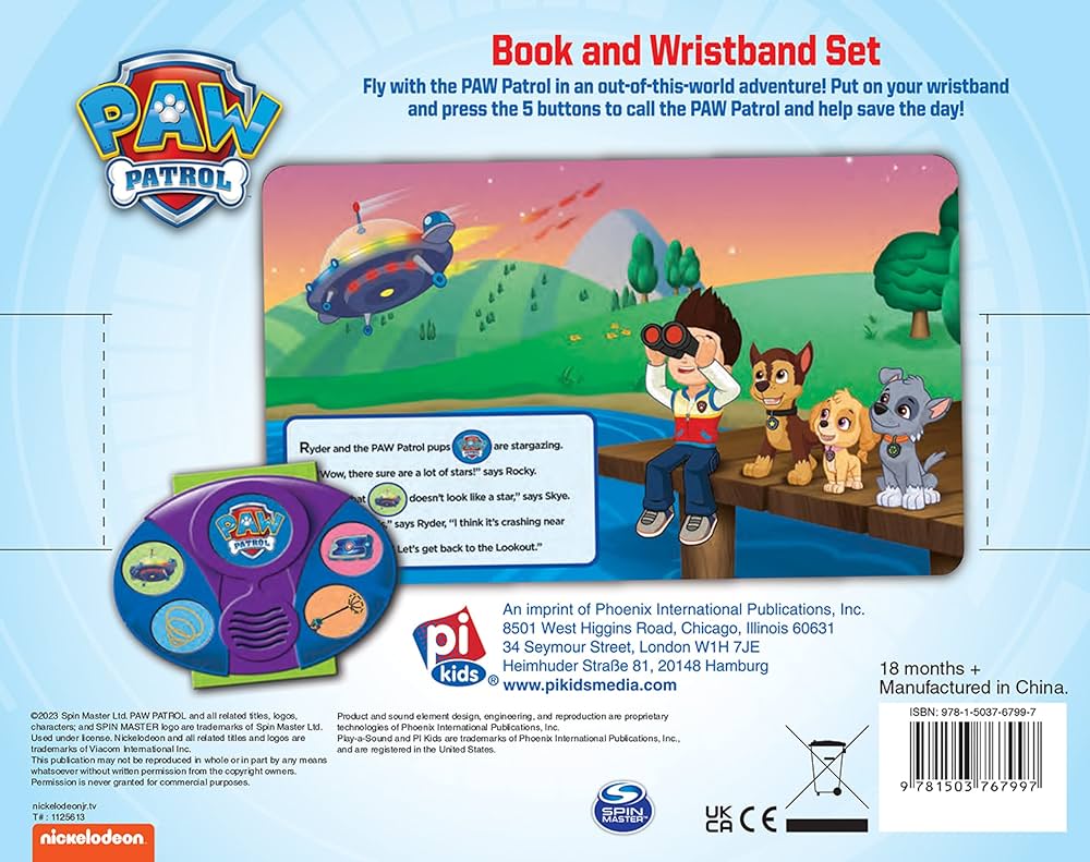Paw Patrol Story Book & Interactive Toy Wristband Gift Set for Kids To Play  | Lazada Singapore