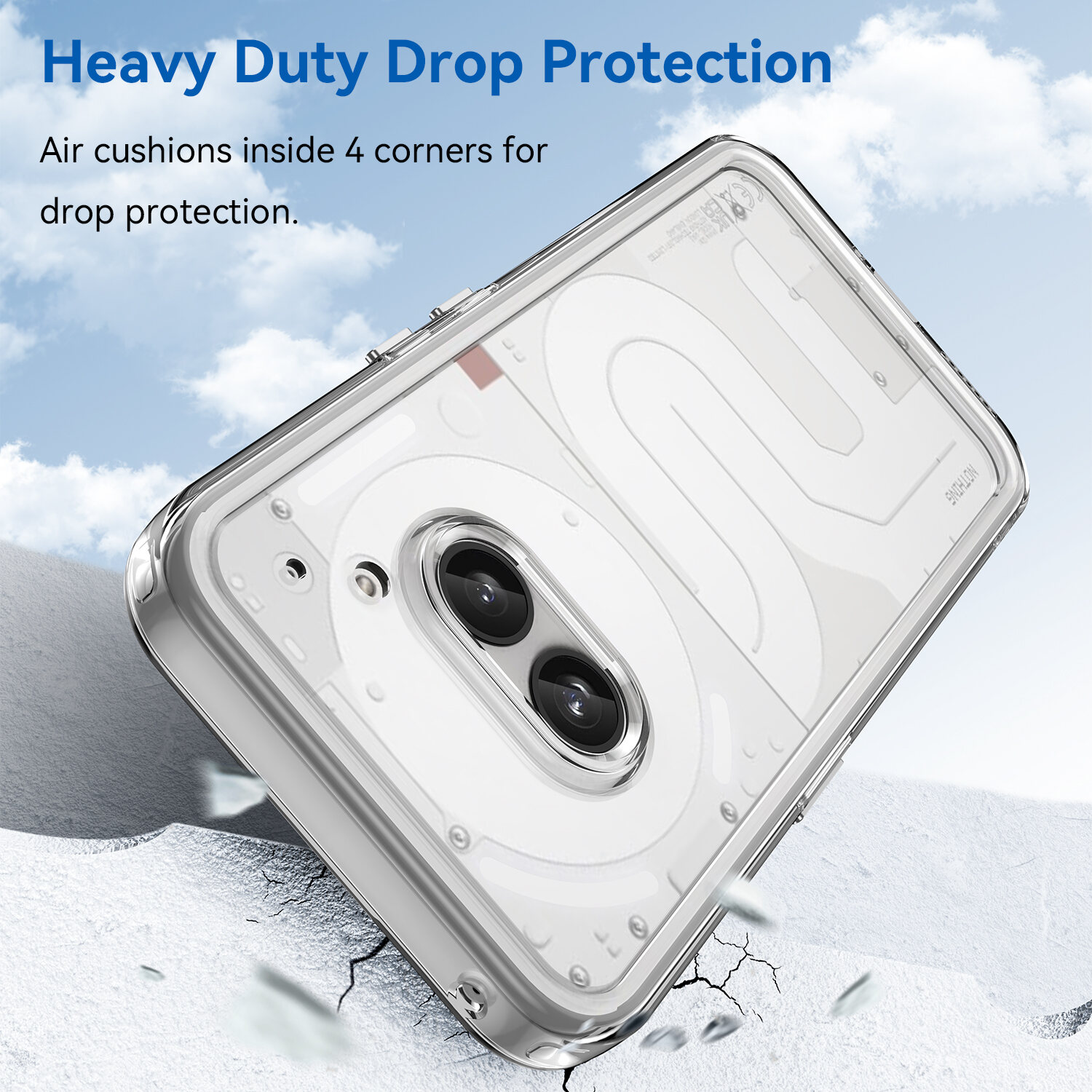 Nothing Phone (2a)/(2a) Plus Shockproof TPU Case - Transparent