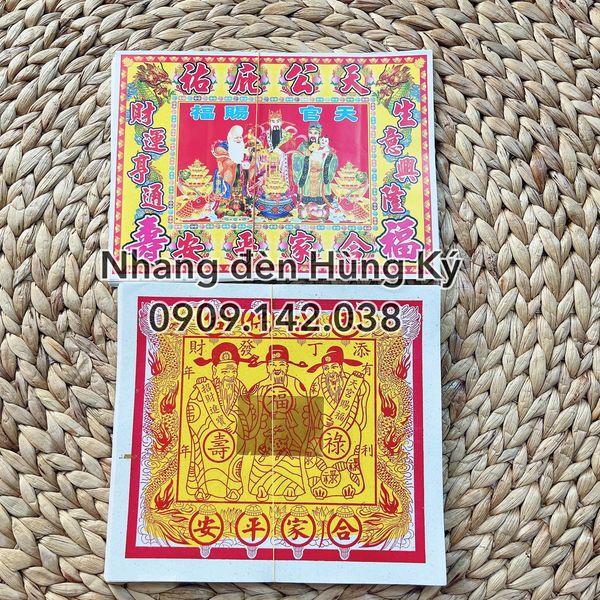 Giấy cúng ba ông đẹp