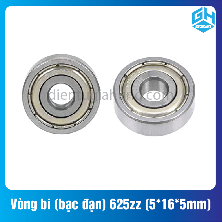 Combo 2 cái Vòng bi (bạc đạn) 625zz (5*16*5mm)(1 cặp)