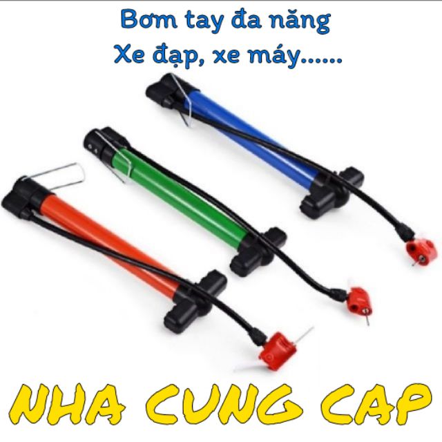 Ống Bơm Bánh Xe Mini Cho Xe Đạp Và Xe Máy