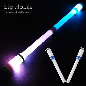 Big House เด็กที่มีสีสันพิเศษ Illuminated Anti-Fall ปากกาสำหรับควงปากกากลิ้ง