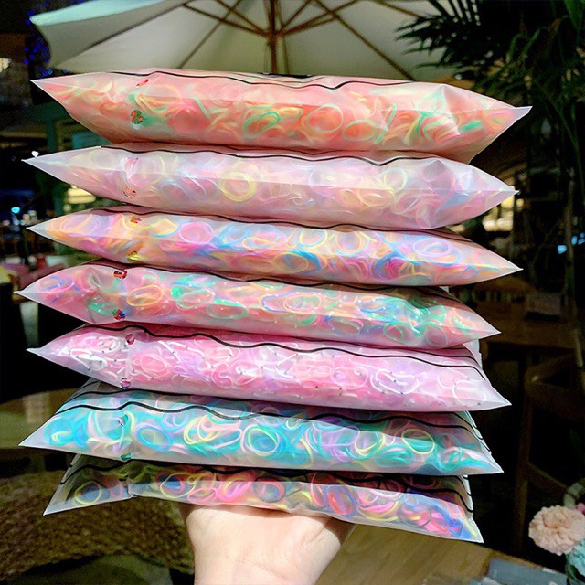 Dây buộc tóc/ Set 1000 dây chun buộc tóc nữ nhiều màu
