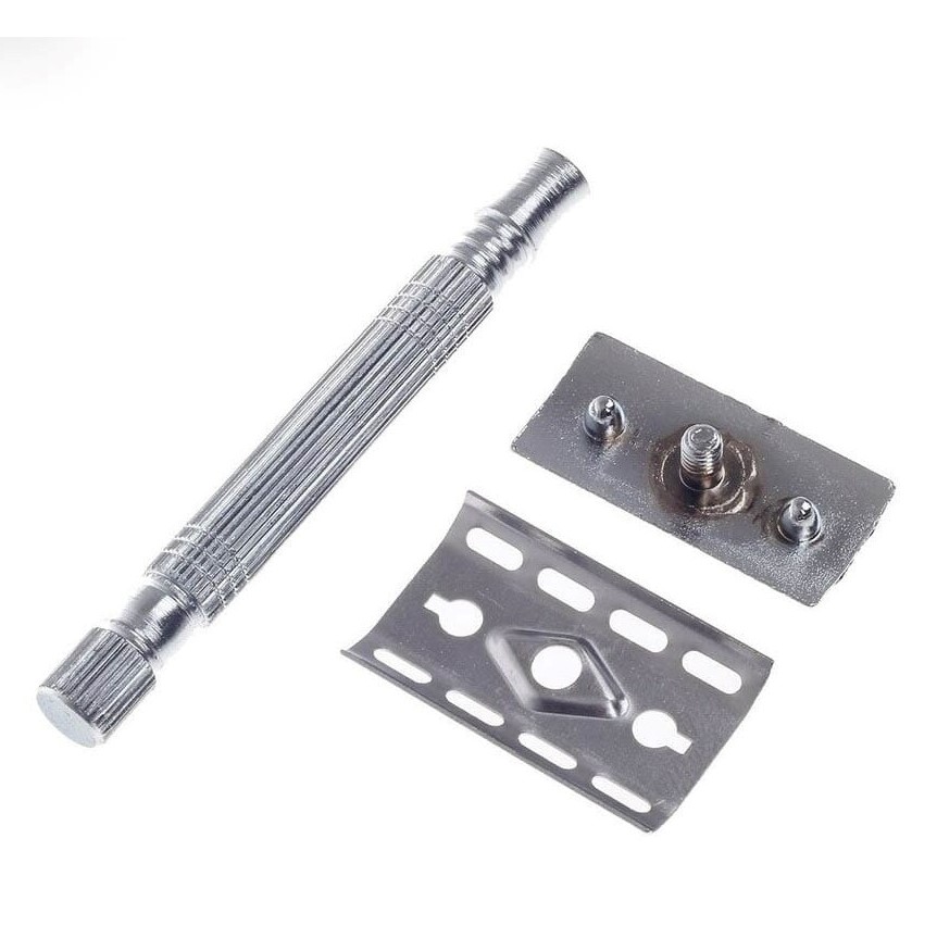 Safety Razor Metal Double-edged Shaving Razor Manual Mustache Removal Traditional Shaving Tool For Hotel Home Travel. 