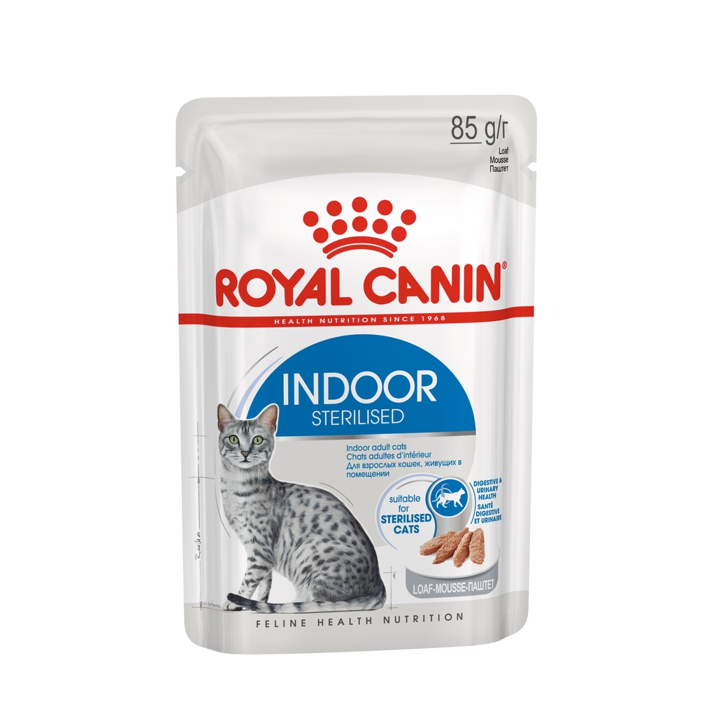 Pate royal canin indoor 85g 🐶 free ship 🐶 dành cho mèo lớn ít ra ngoài