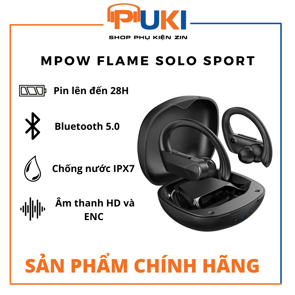 Tai nghe không dây thể thao Mpow Flame Solo - Tai nghe Bluetooth Mpow Flame Solo Hàng Chính Hãng thumbnail