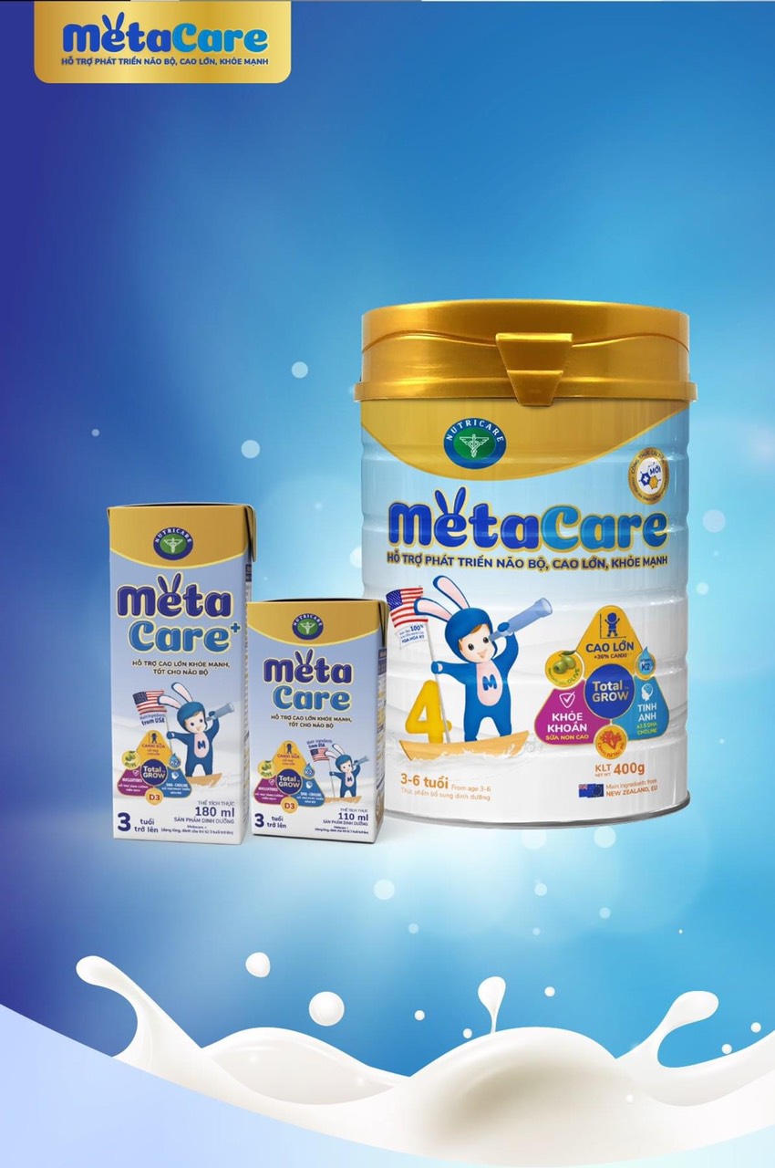 (Date mới) Sữa Metacare số 1,2,3,4 900g