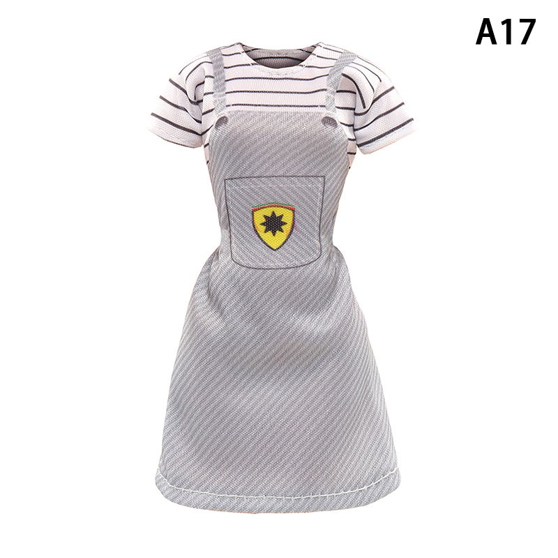 StarryBaby 1PC búp bê thu nhỏ búp bê váy ngắn áo mùa hè mặc quần áo cho búp bê 30cm quần áo thời trang