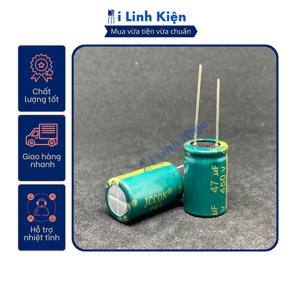 Tụ hóa 450V 4.7uF - 68uF Combo 10 con chất lượng cao.