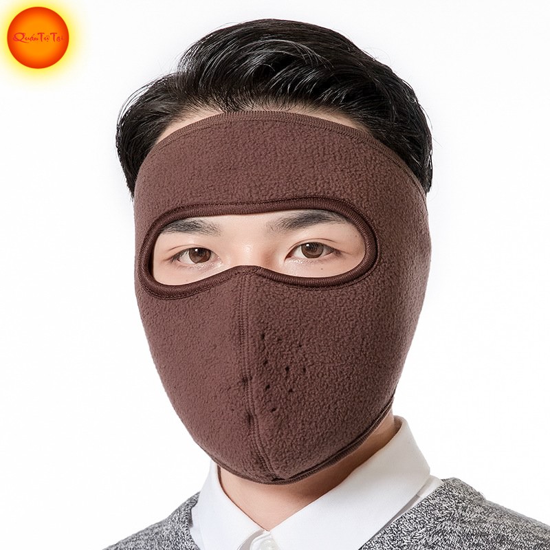 Khẩu trang ninja nỉ chống lạnh chống bụi