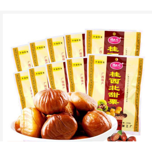 Set 5 gói Hạt dẻ tách vỏ tẩm mật ong Quảng Tây
