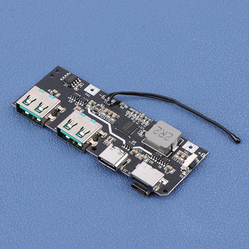 QC4.0 QC3.0 LED Dual USB 5V 4.5A 22.5W Micro/Type-C USB Mobile Power Bank 18650 Charging Module Temperature Protection.