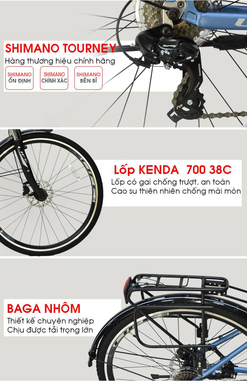 Xe đạp Hybrid LIFE HBR99 MAX