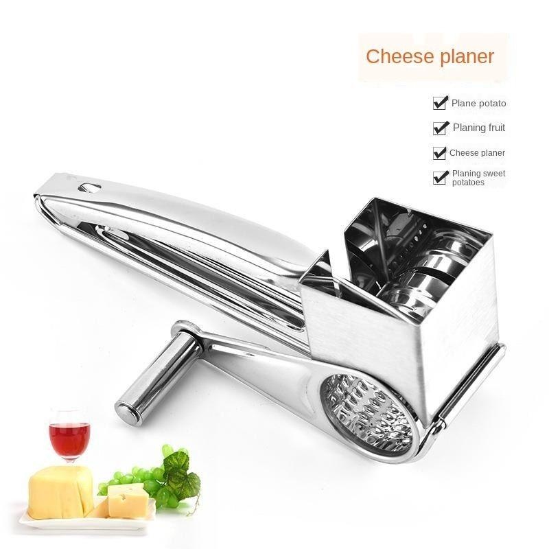 Rotary Cheese Grater Stainless Steel Handheld Cheese Planer Chocolates ...