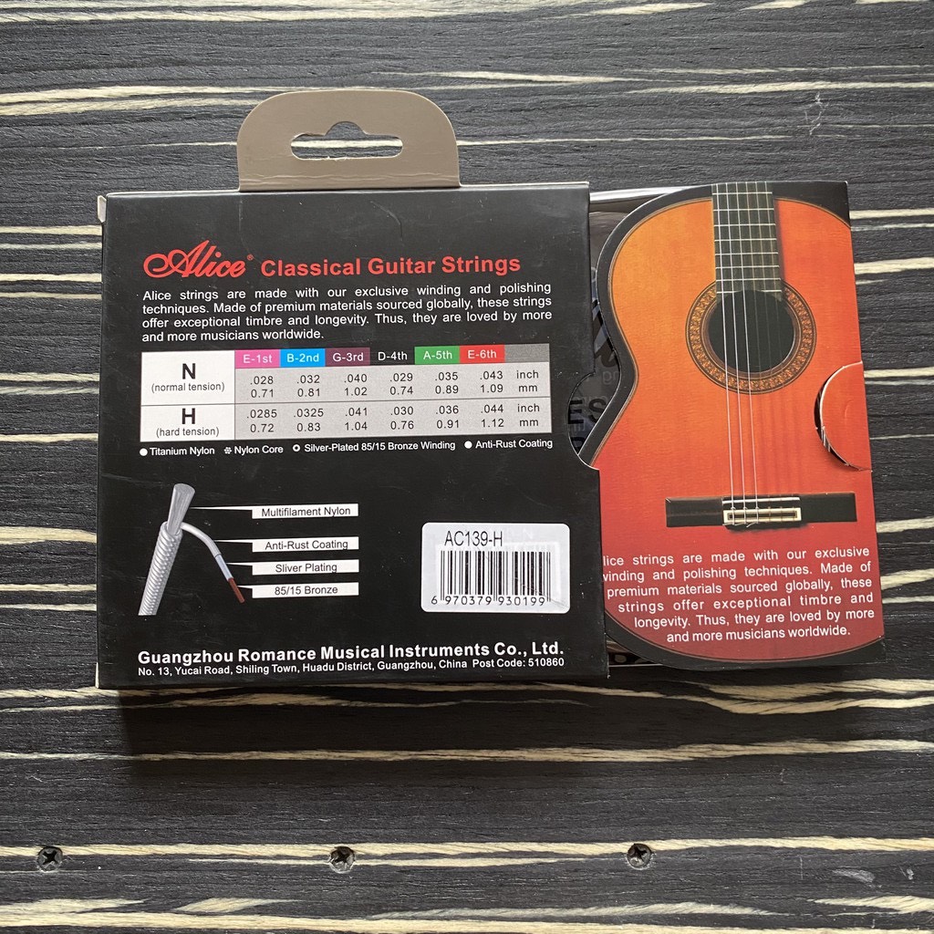 Dây Đàn Guitar Classic Alice 139- Dây Nilon