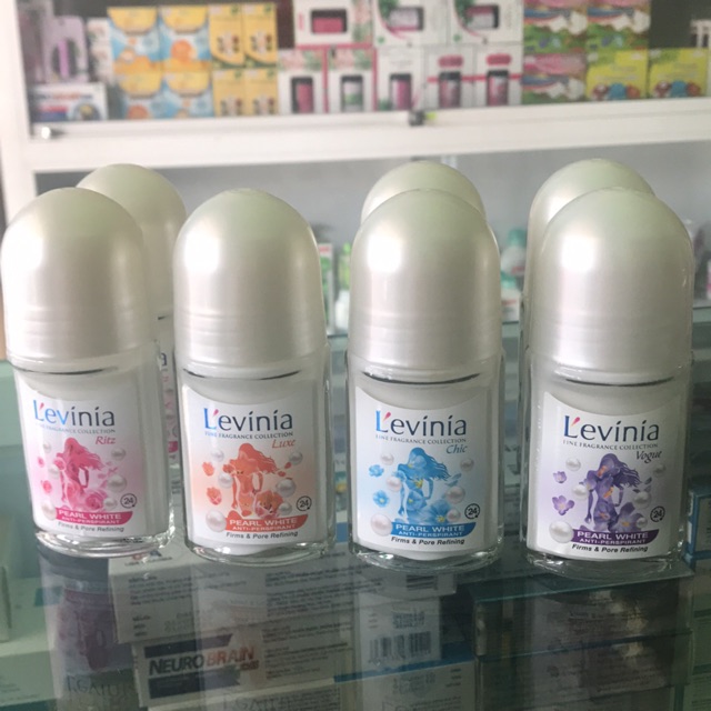Lăn khử mùi dưỡng trắng da Levinia 70ml chính hãng