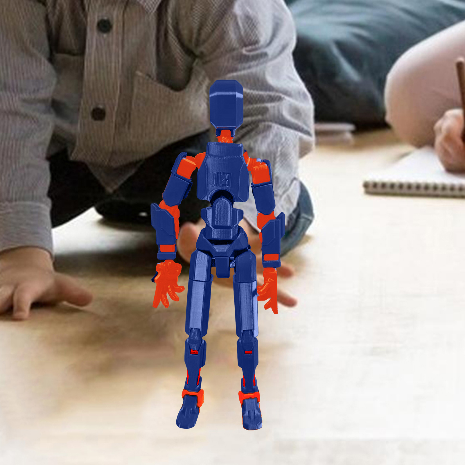 Childrenworld đa-nối Mô hình nhân vật 15 vũ khí Mô Hình Robot hành động mô hình nhân vật multi-nối di chuyển 3D in mô hình khớp nối Dummy figurine cho trẻ em người lớn ý tưởng quà tặng