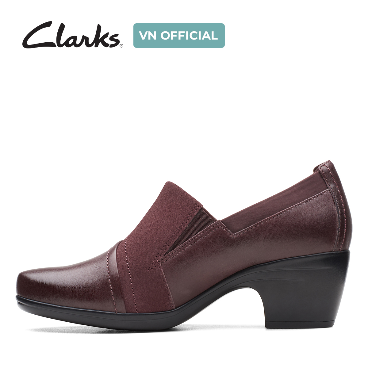 Giày Cao Gót 5cm Da Nữ Clarks - Emily Step