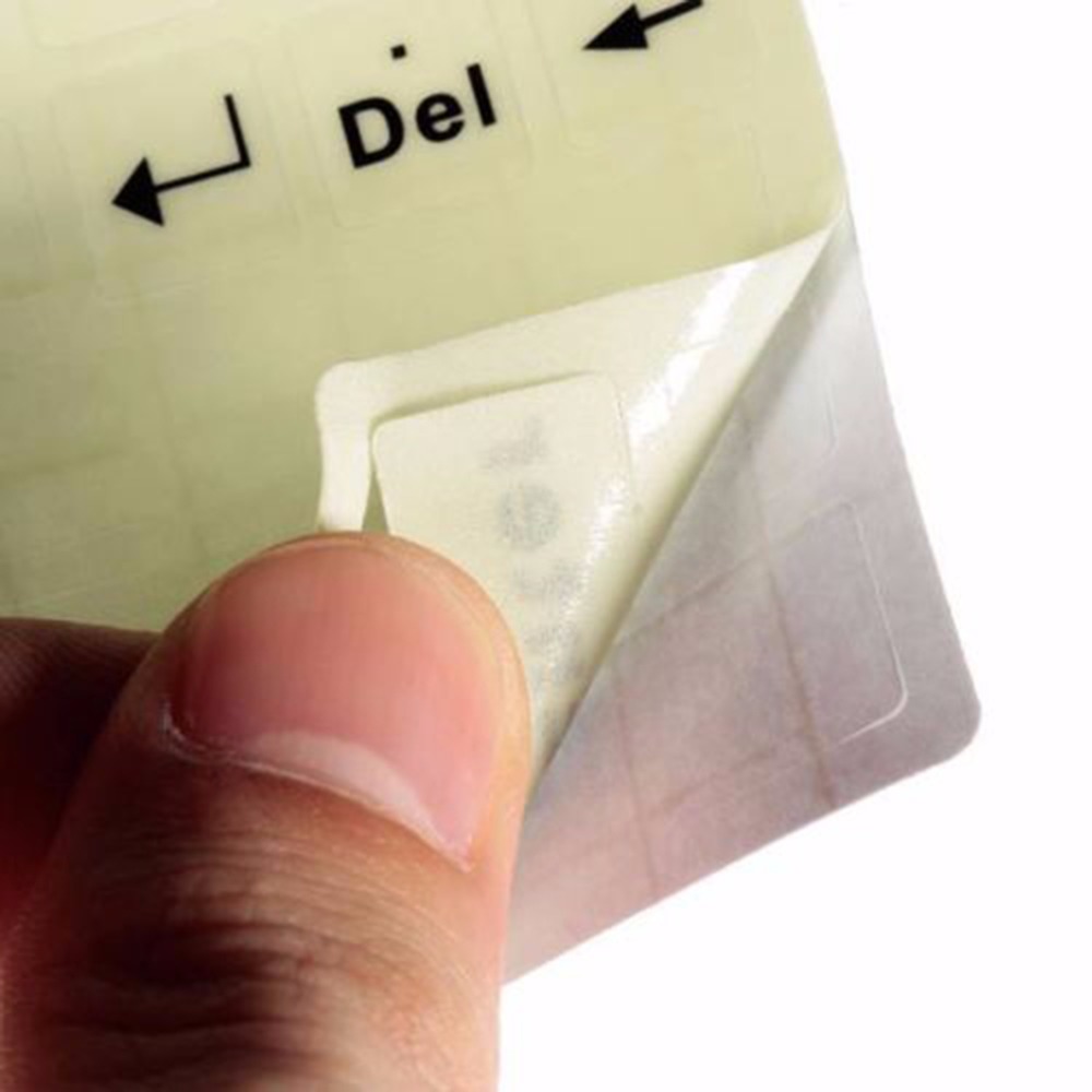 【UrbanNomad】JETTING English Standard Keyboard Sticker PC Laptop Fluorescent Keyboard Cover Luminous Full Keyboard Large Letter Sticker. 