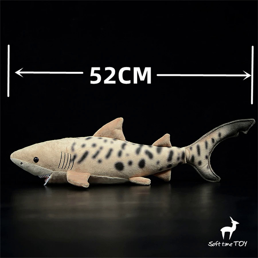 Cát Tiger cá mập độ trung thực cao Anime dễ thương plushie billhead cá mập đồ chơi sang trọng sống động vật mô phỏng nhồi bông búp bê Kawai đồ chơi g