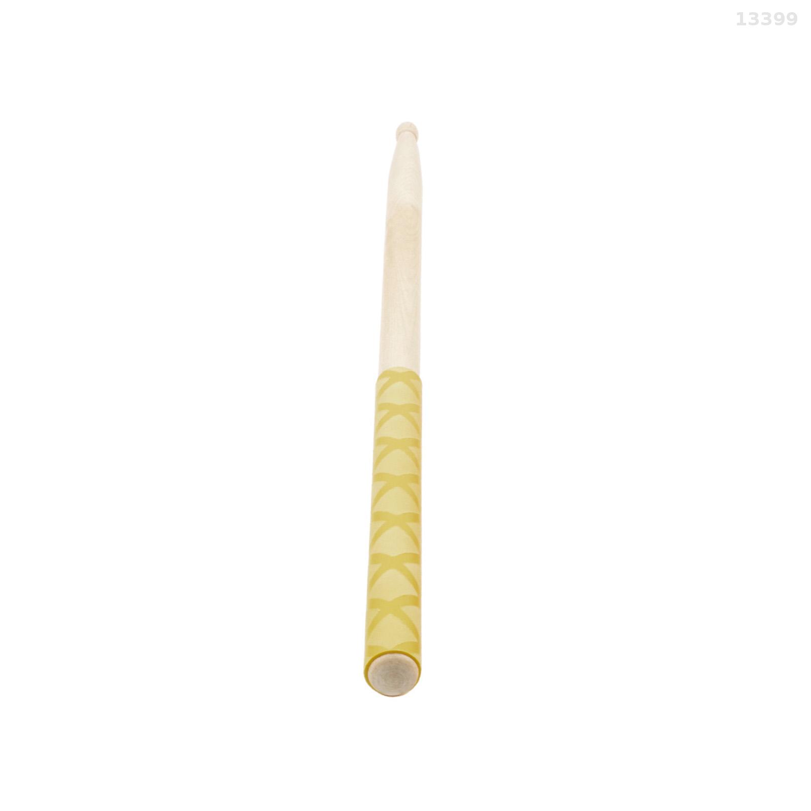 1-Pair Drumstick 5A Anti Slip Drumstick Antiskid Drum Sticks Maple Wood Drumsticks Triangular Tip with Non-Slip Wrapped Handle Musical Instrument Drum Set Accessories