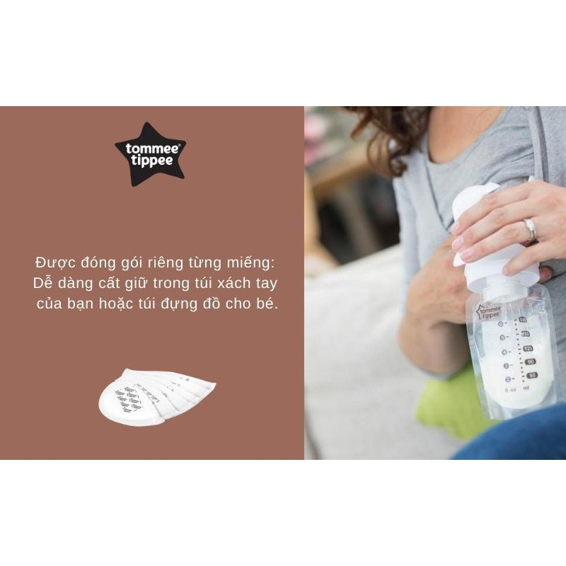 Miếng lót thấm sữa Tommee Tippee Closer to Nature (hộp 36 -100 miếng)