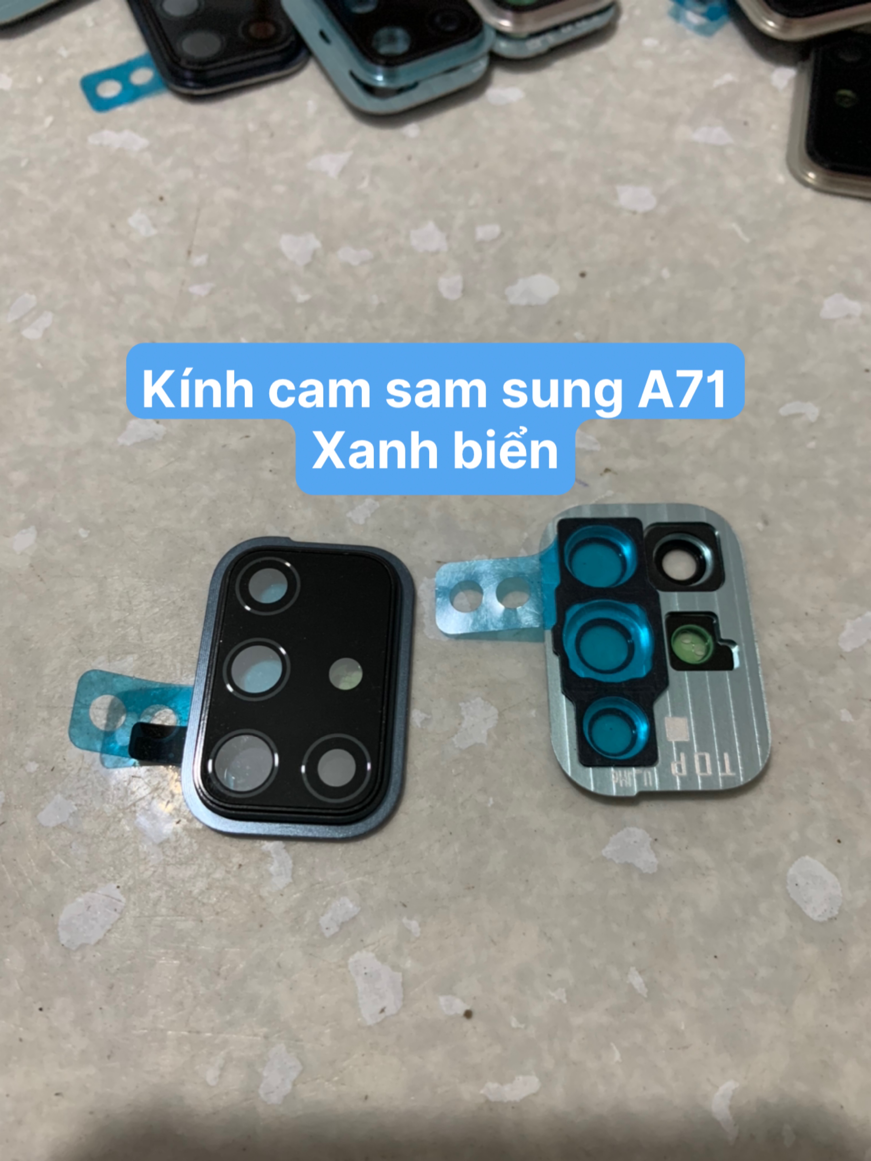 kính camera samsung A71 (gồm kính và vành cam) / Kính camera rời A71
