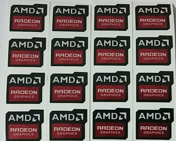 nhãn tem trang trí laptop amd radeon graphics