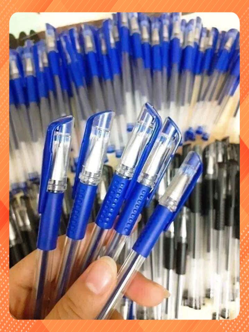 sét 100 bút bi mực xanh