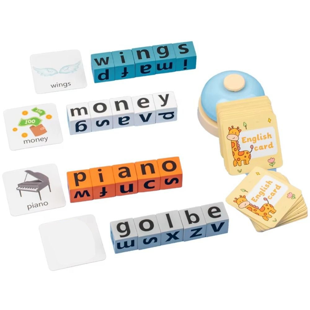 Letter Cognitive Flash Cards Alphabet Spelling Game Word Spelling Game ...