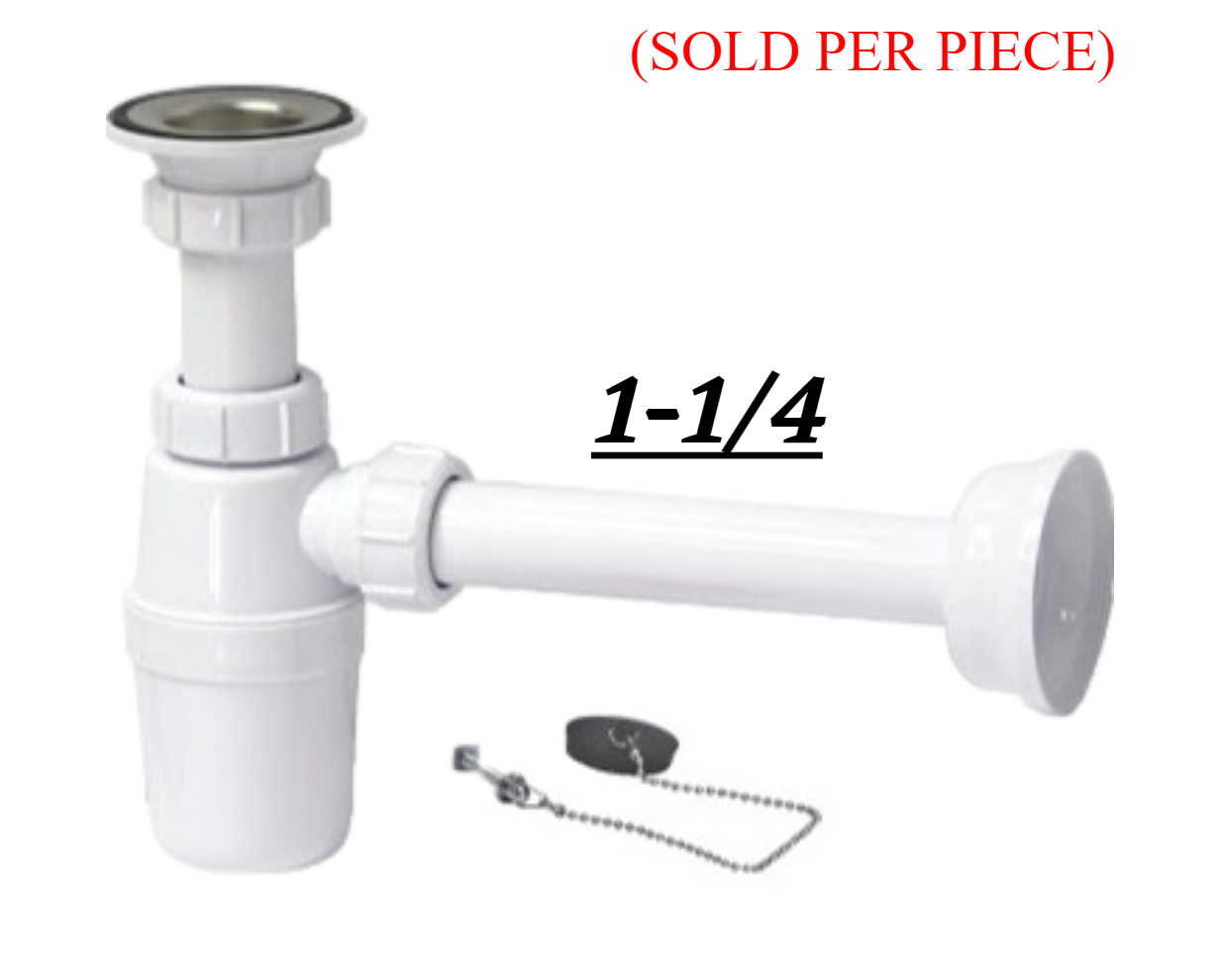 BHE7100 Lavatory Bottle PTrap (11/4 ) PVC w/ Pull Out Plug Lazada PH