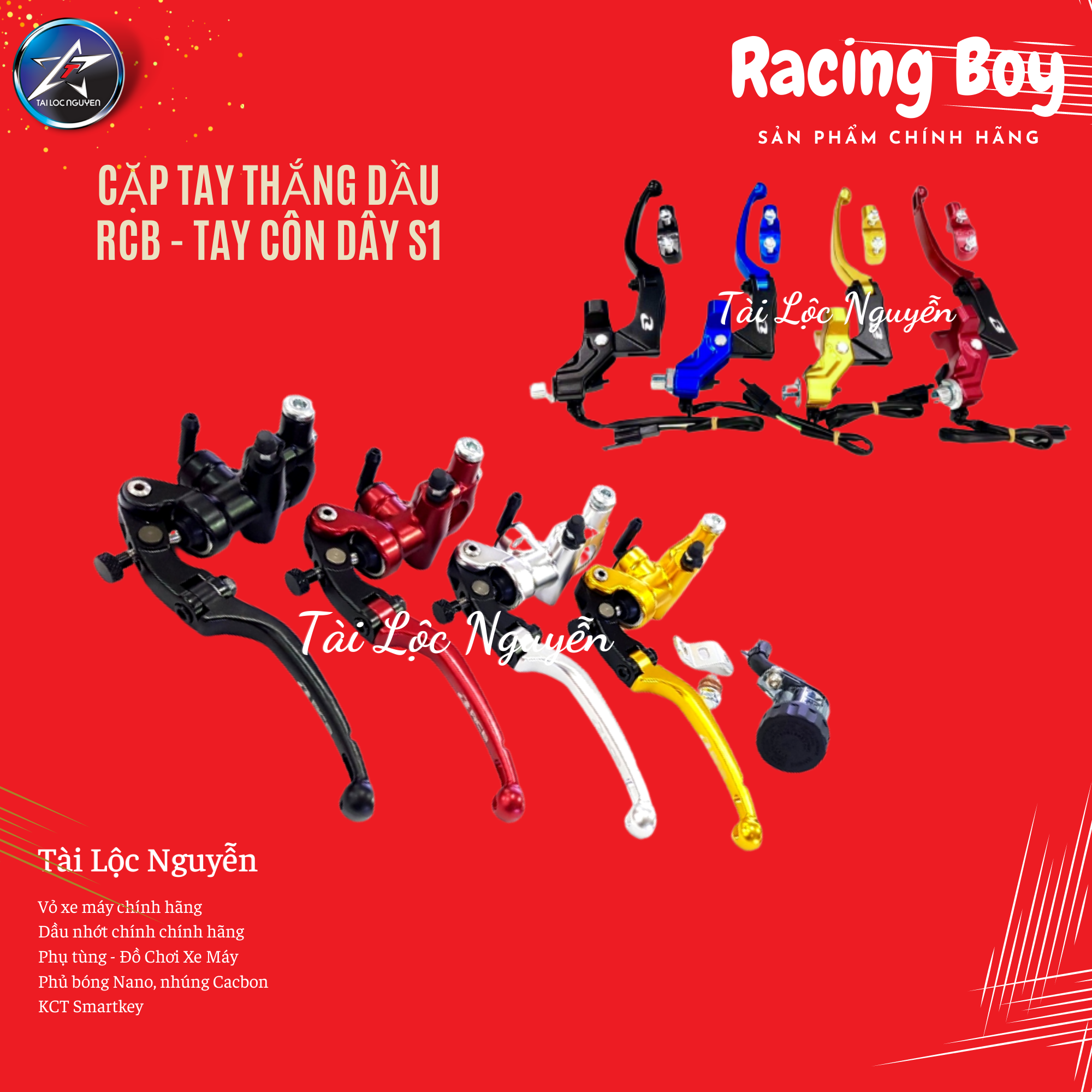 [HCM]COMBO TAY THẮNG RCB BÌNH DẦU RỜI - TAY CÔN DÂY RCB S1