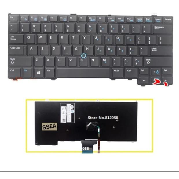 Bàn Phím Laptop Dell Latitude 12 14 E7240 E7440