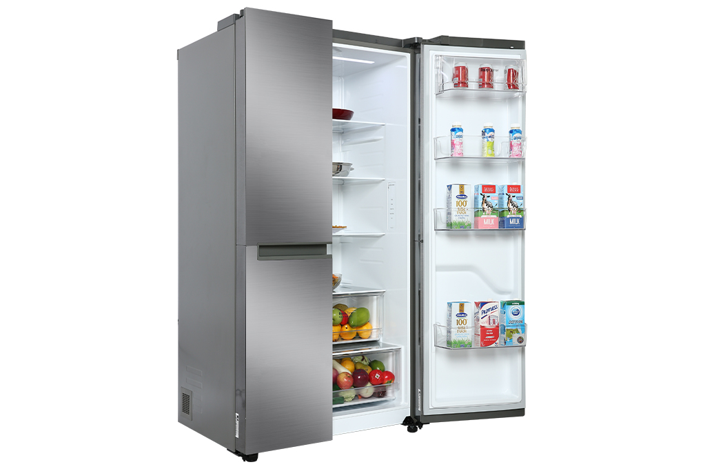 Tủ lạnh LG Inverter 649 Lít GR-B257JDS - Công suất tiêu thụ công bố theo TCVN: ~ 1.7 kW/ngày