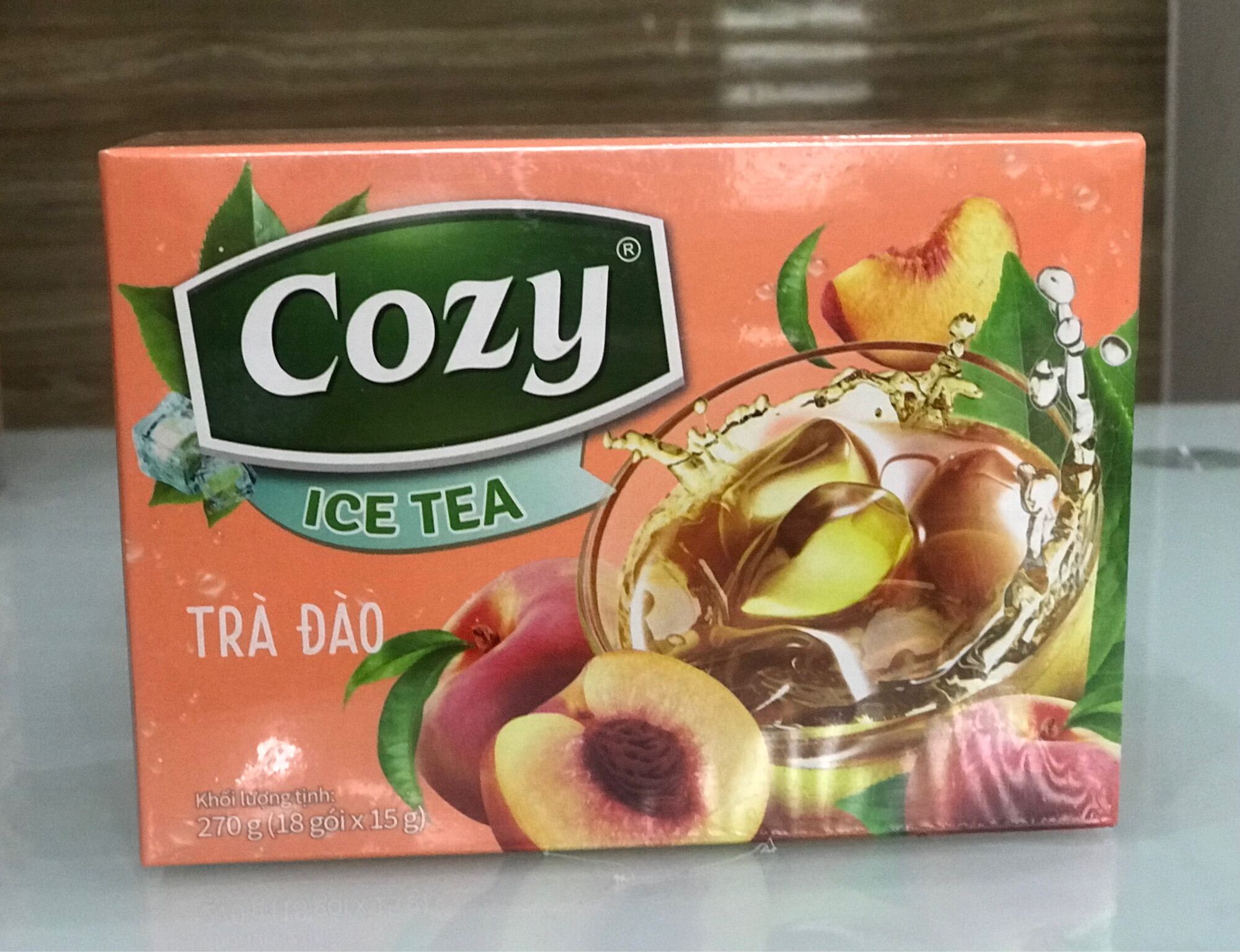 Trà ĐÀO Hòa Tan Cozy hộp 240g (16 gói x 15g)