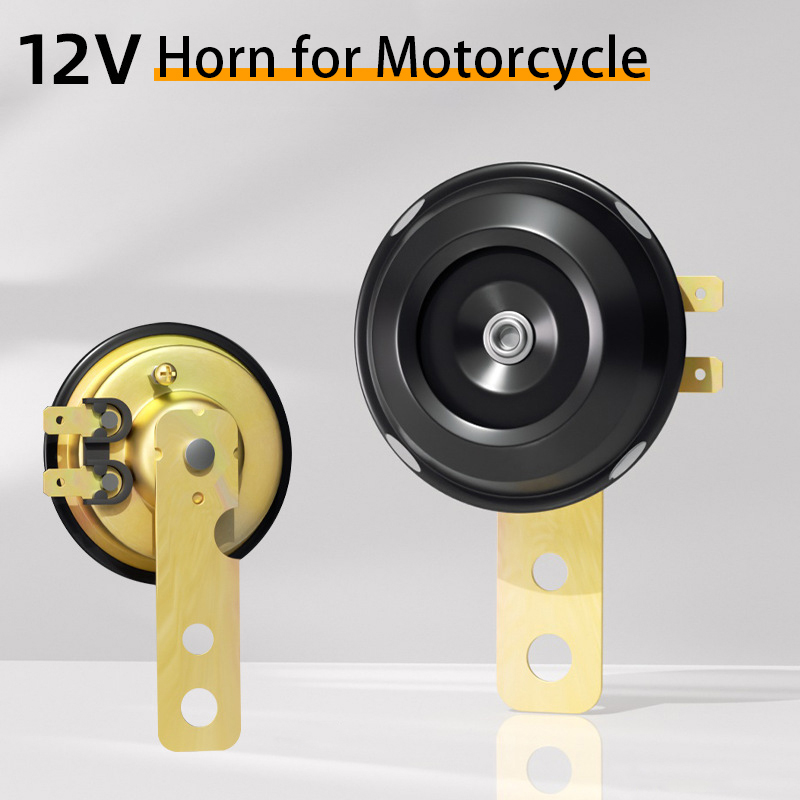 Clacson 12V 1.5A 105DB Per Moto, Scooter, ATV - Universale Per Yamaha, Kawasaki, Ecc.