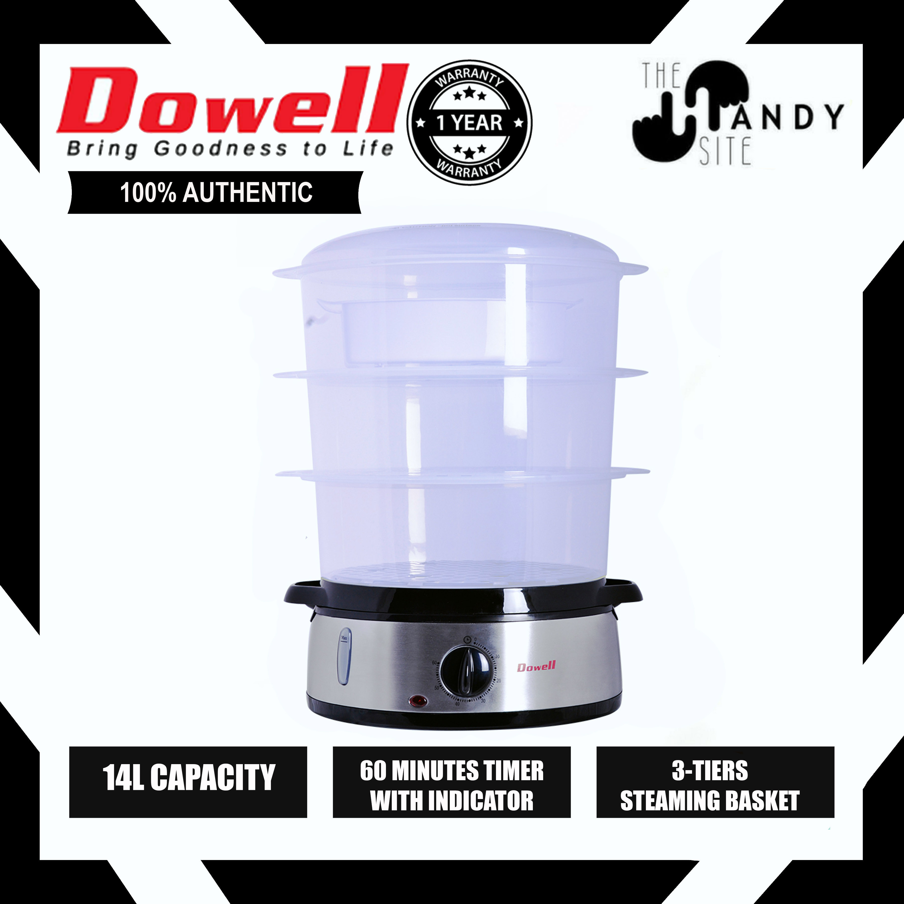 Dowell 1.2L Food Steamer FS180 Lazada PH