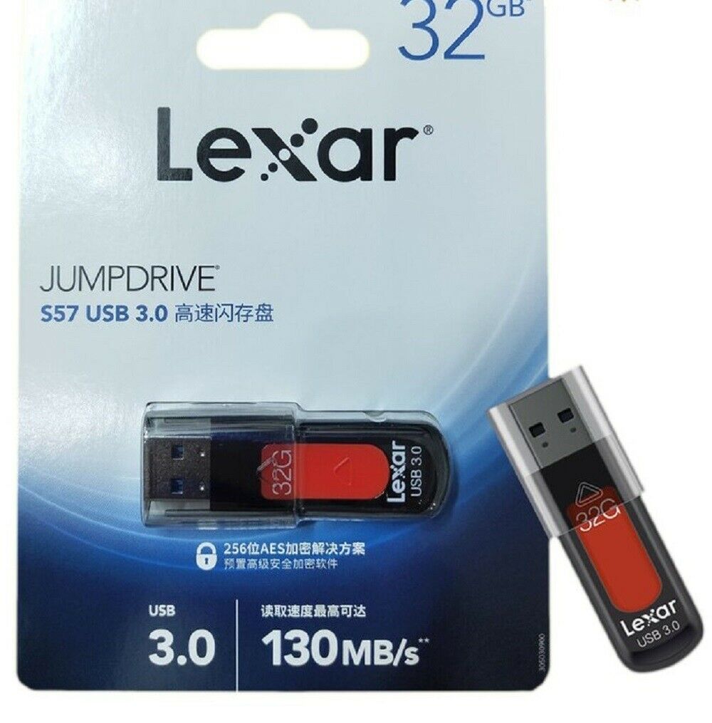 USB Lexar 32GB USB 3.0 S57 (LJDS57-32GABRECN) HÀNG CHÍNH HÃNG
